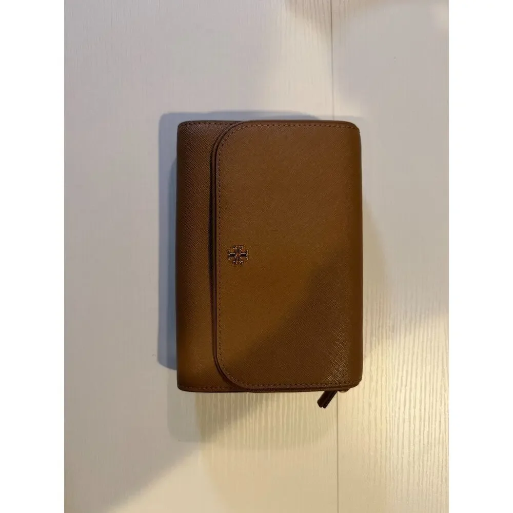 NWT B10-013 Tory Burch Emerson Chain Wallet 136093 Moose
